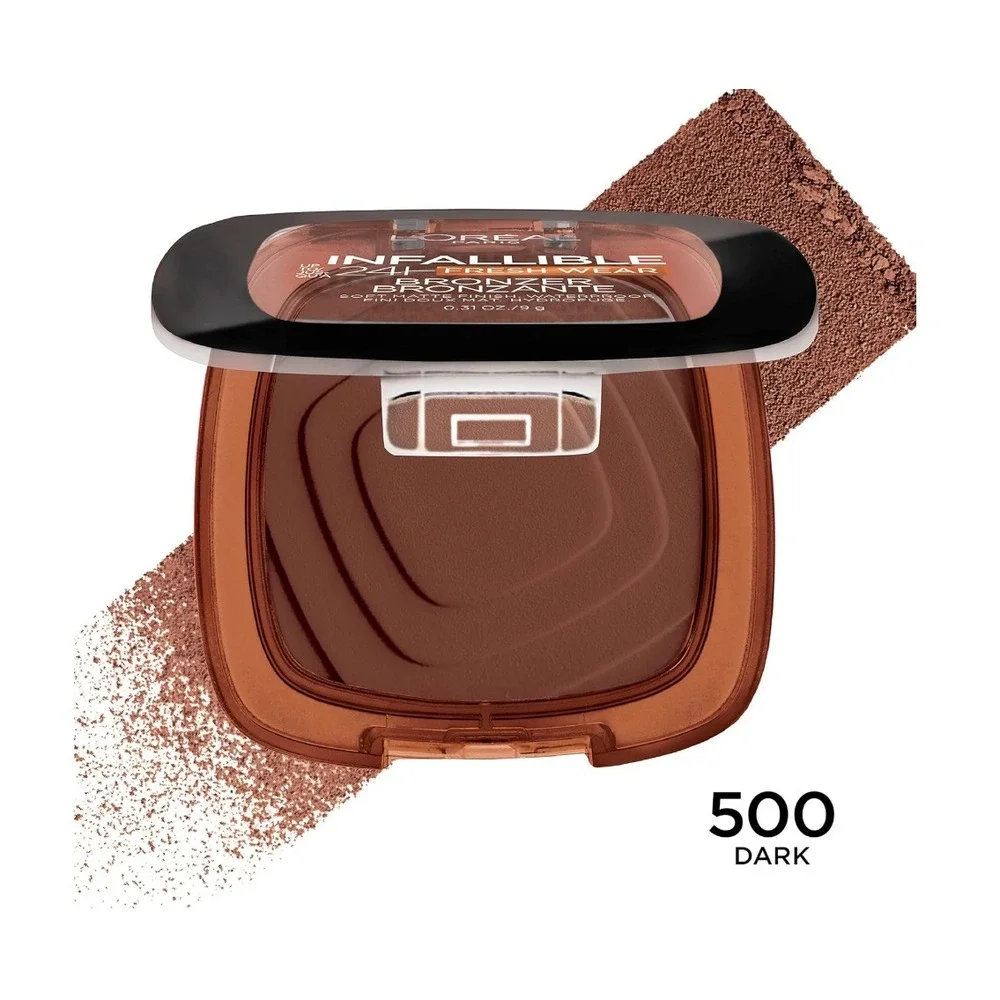 L'OREAL Paris Infallible 24H Fresh Wear Soft Matte Bronzer #500 Dark